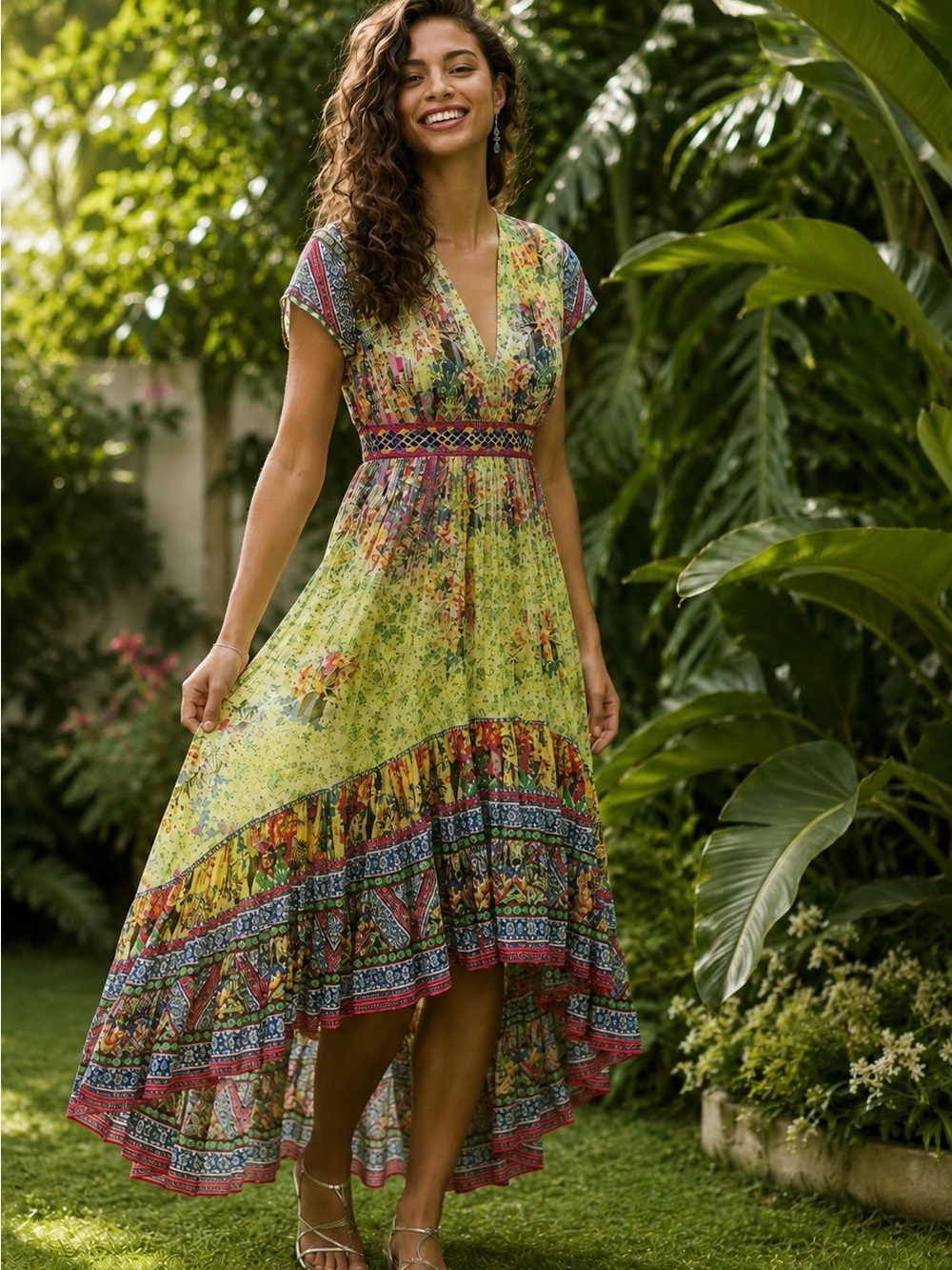 Anthropologie Bhanuni by Jyoti Arianna Maxi Dress size 8